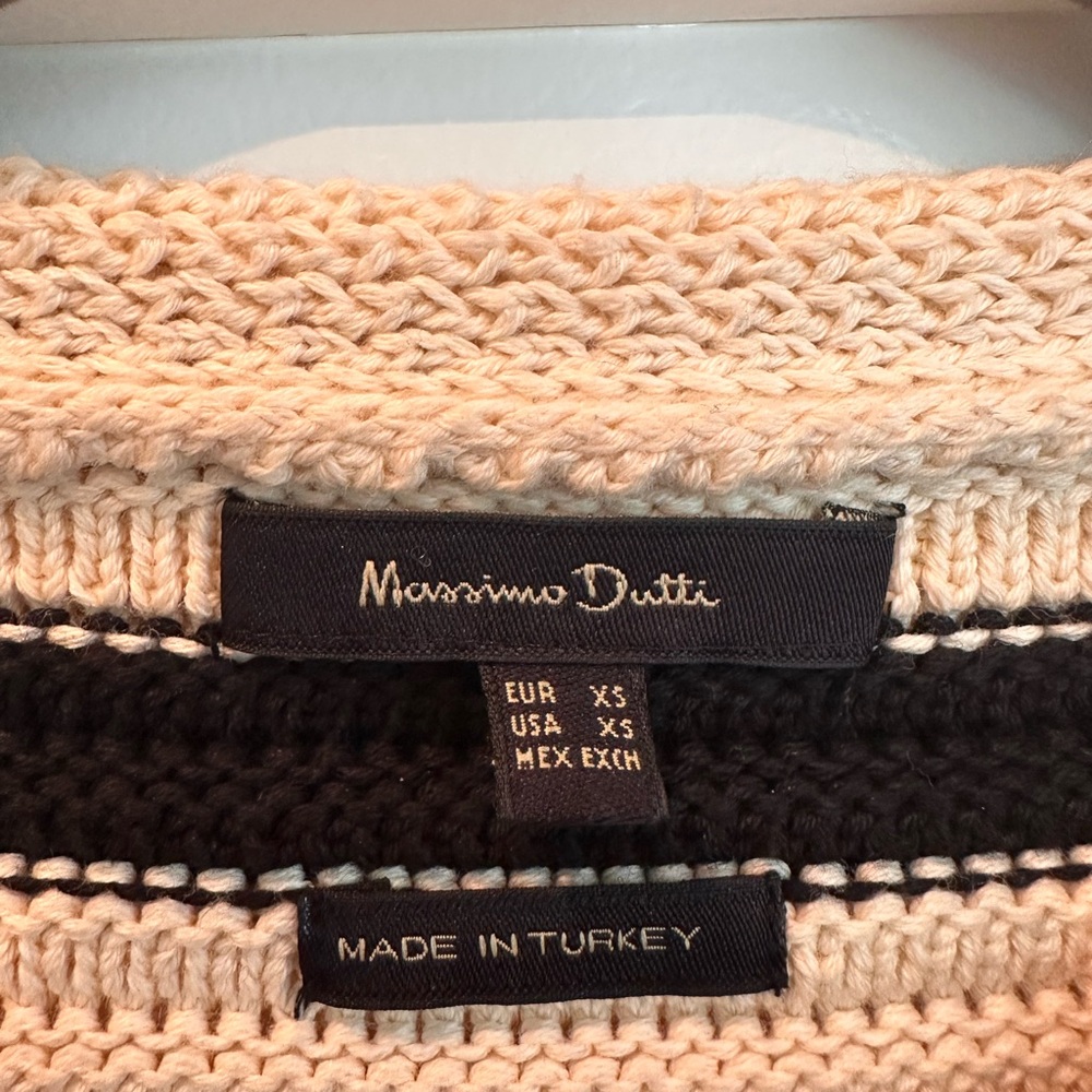 Massimo dutti cardigan navy/cream size XS